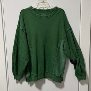 Aerie Brand | Oversized Green Sweatshirt | Size Small